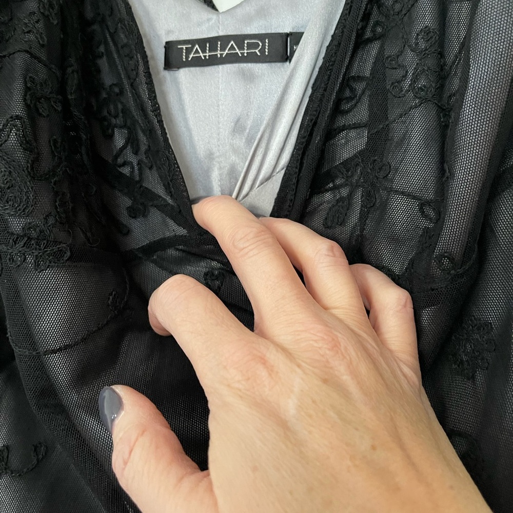 Wedding dress black and gray